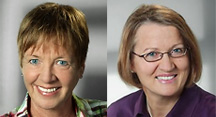 Mitarbeiterinnen der Krebsberatung im Portrait.